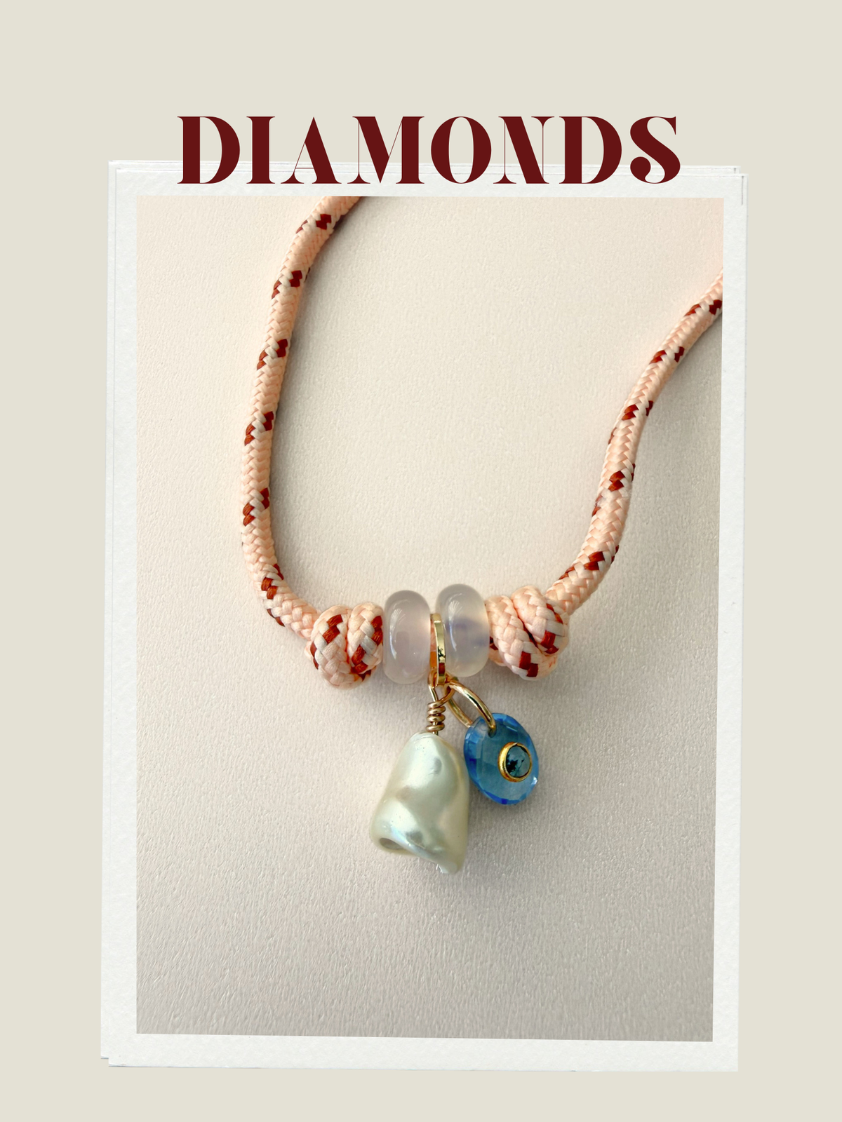 DIAMONDS PARACORD NECKLACE