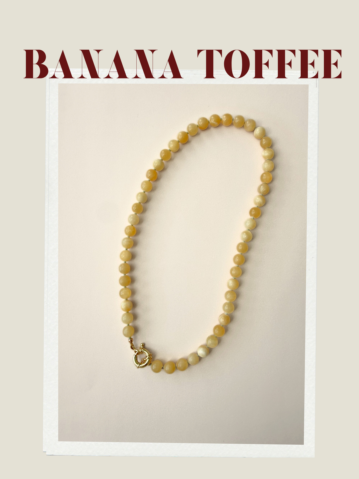 BANANA TOFFEE NECKLACE
