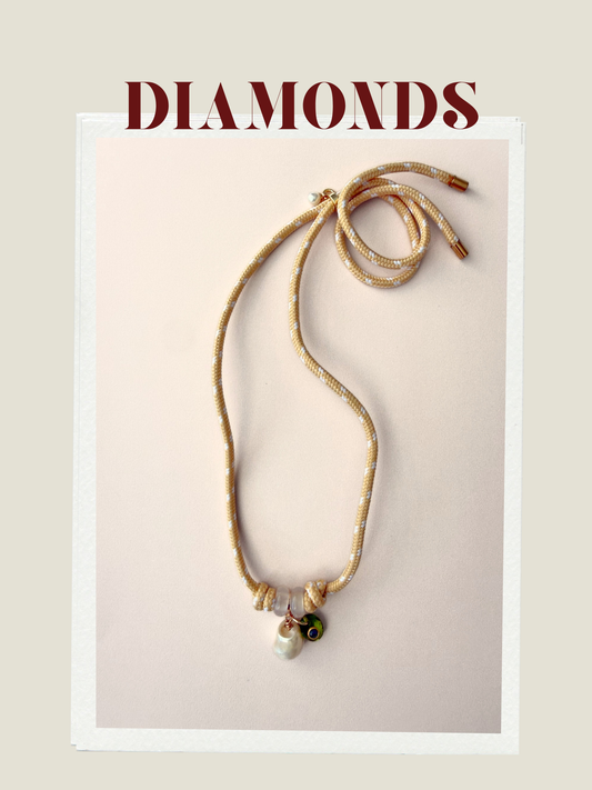DIAMONDS PARACORD NECKLACE