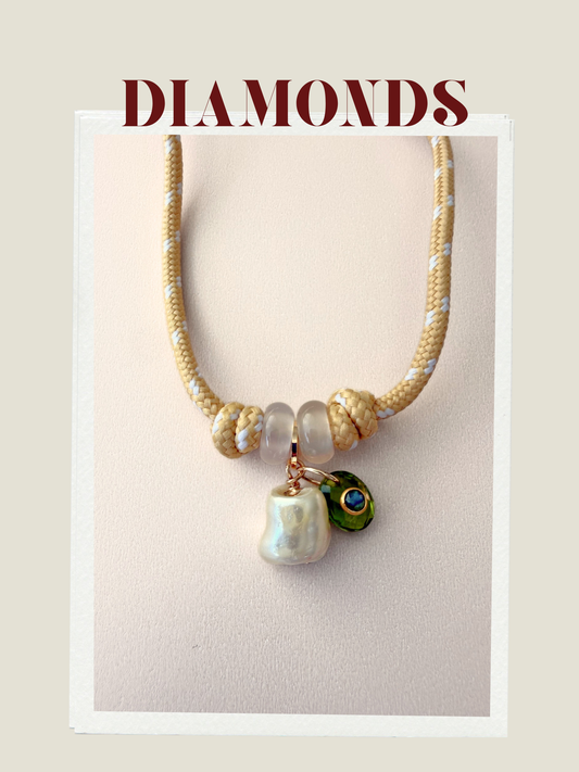 DIAMONDS PARACORD NECKLACE