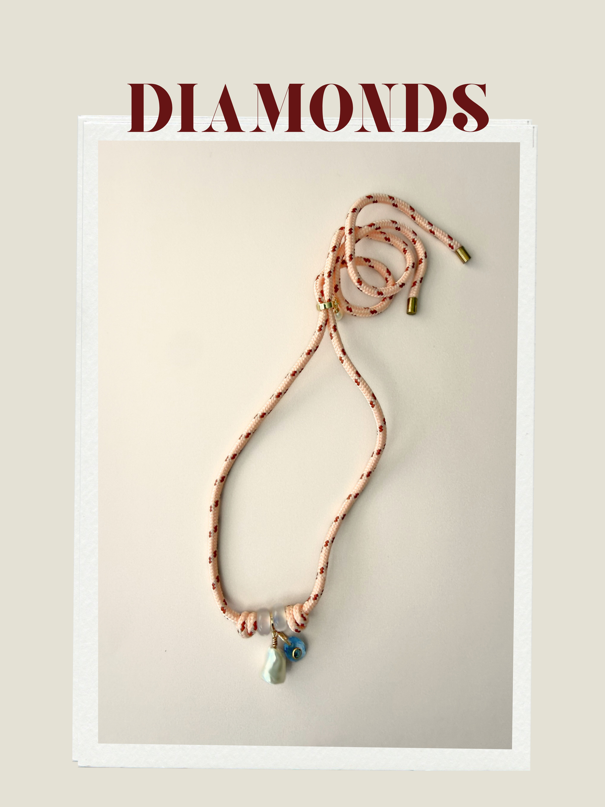 DIAMONDS PARACORD NECKLACE